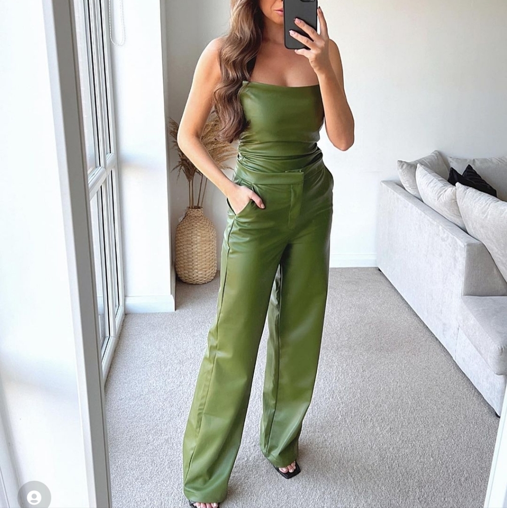 Zara 2 pcs Faux leather blazer + pants - Picture 11 of 16